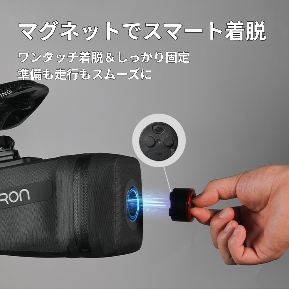 Gaciron (ガシロン) ライト付サドルバッグ BIRD NEST-100