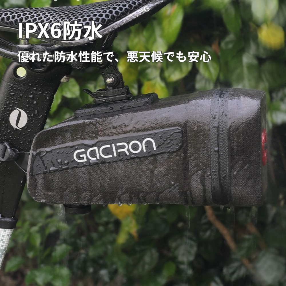 Gaciron (ガシロン) ライト付サドルバッグ BIRD NEST-100