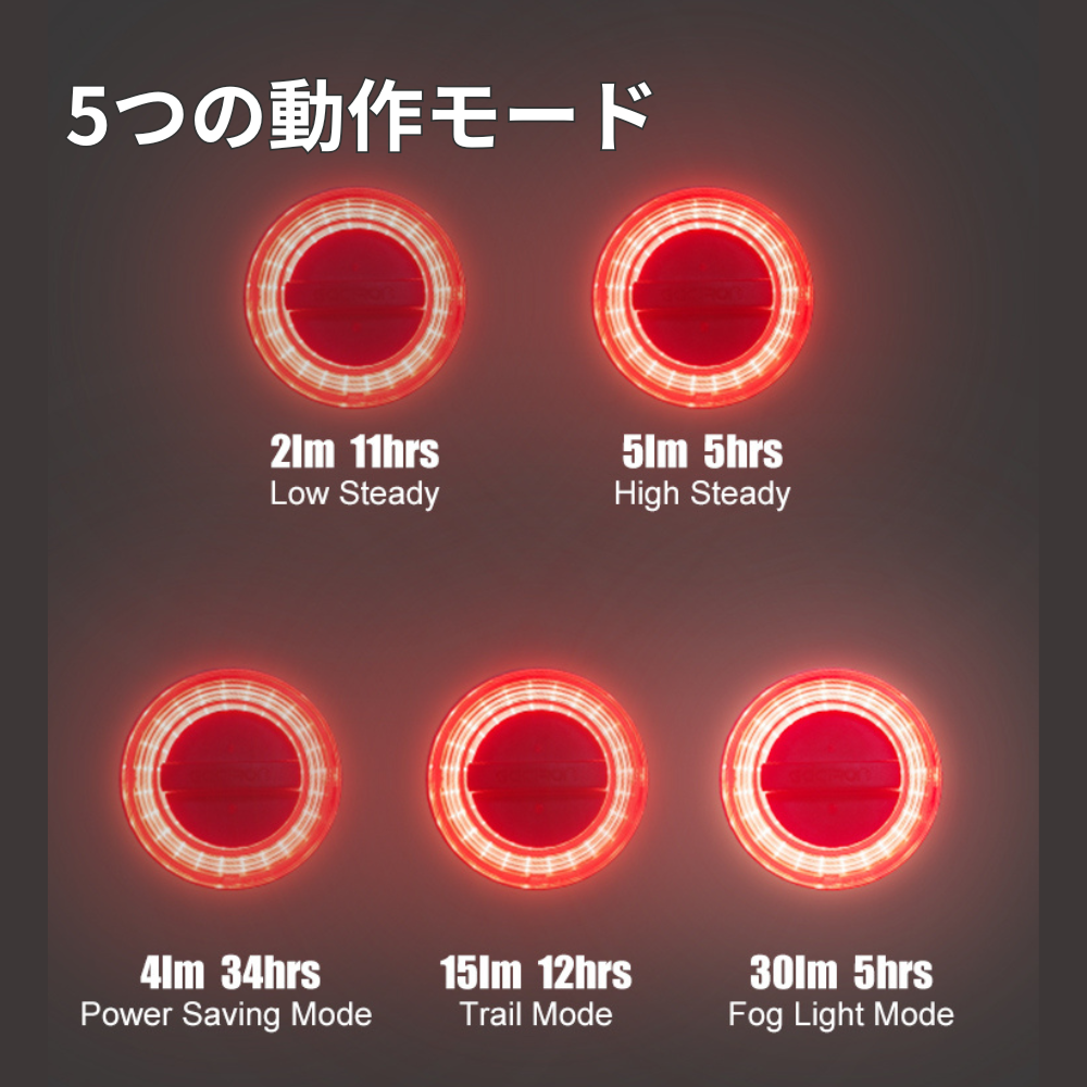 Gaciron (ガシロン) ライト付サドルバッグ BIRD NEST-100