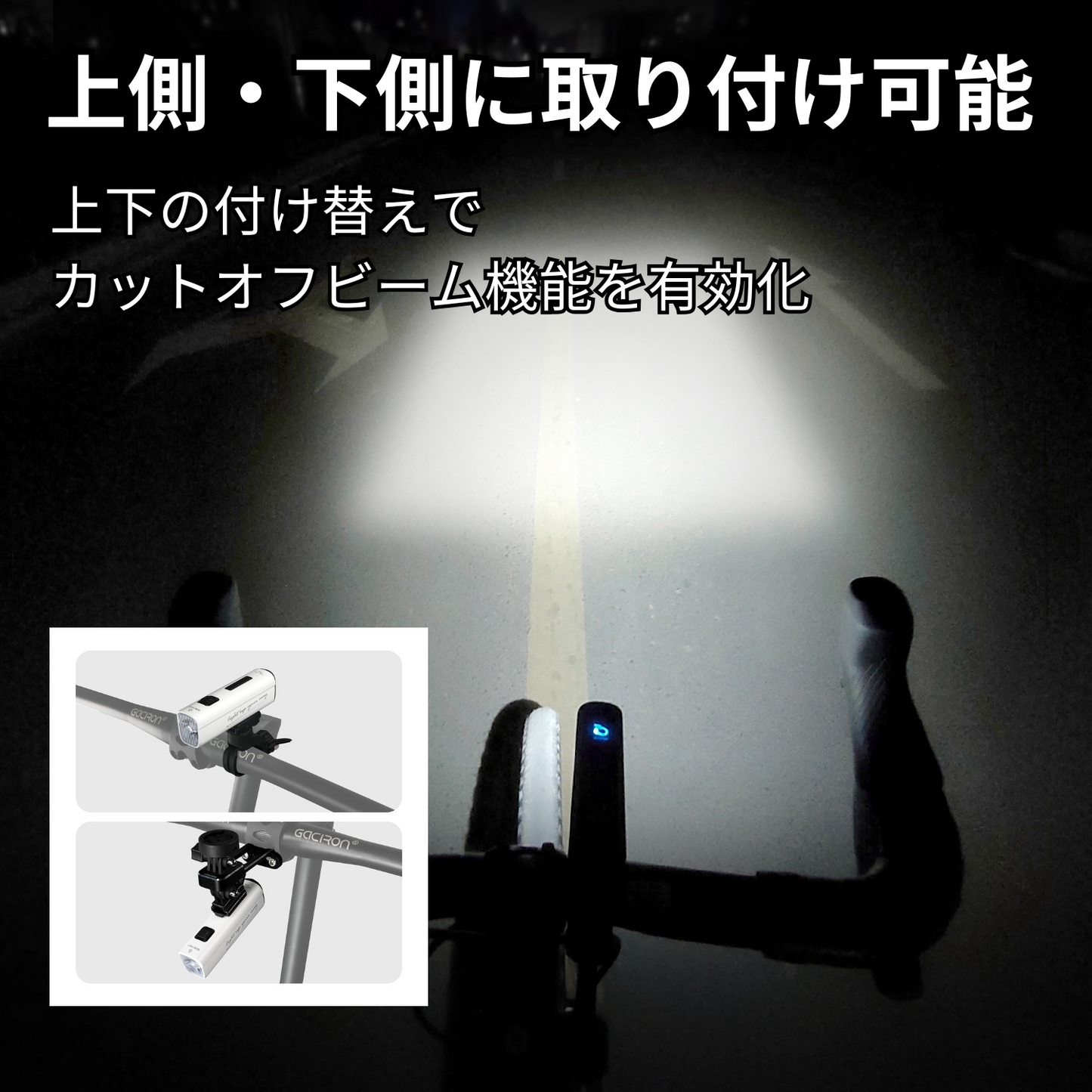 Gaciron(ガシロン)フロントライト KIWI-800