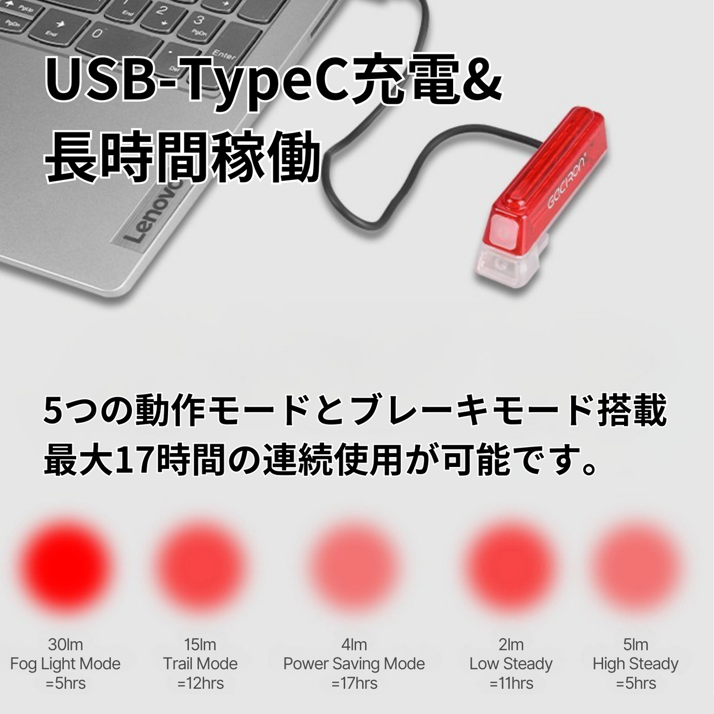 Gaciron(ガシロン)リアライト W16