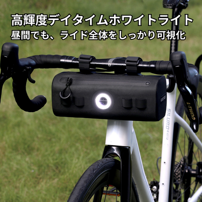 Gaciron (ガシロン) ライト一体型ハンドルバーバッグ　CAT HOUSE-200