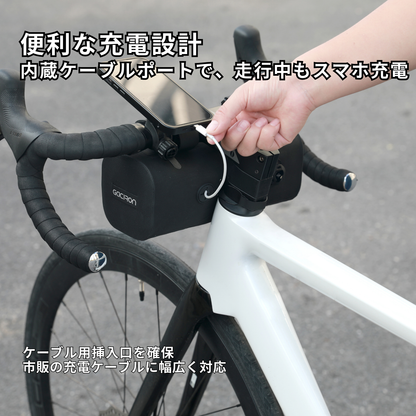 Gaciron (ガシロン) ライト一体型ハンドルバーバッグ　CAT HOUSE-200