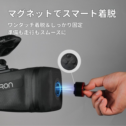 Gaciron (ガシロン) ライト付サドルバッグ　BIRD NEST-200