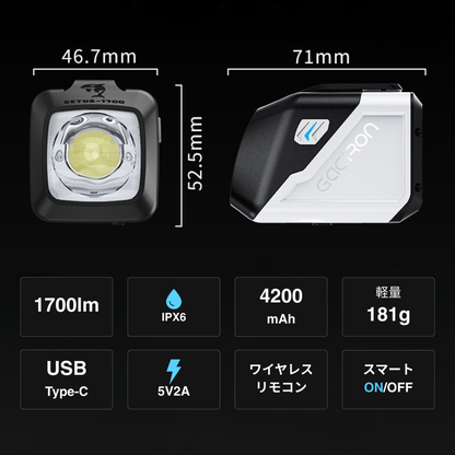 Gaciron（ガシロン）フロントライト CETUS-1700
