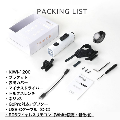 Gaciron（ガシロン）フロントライト KIWI-1200