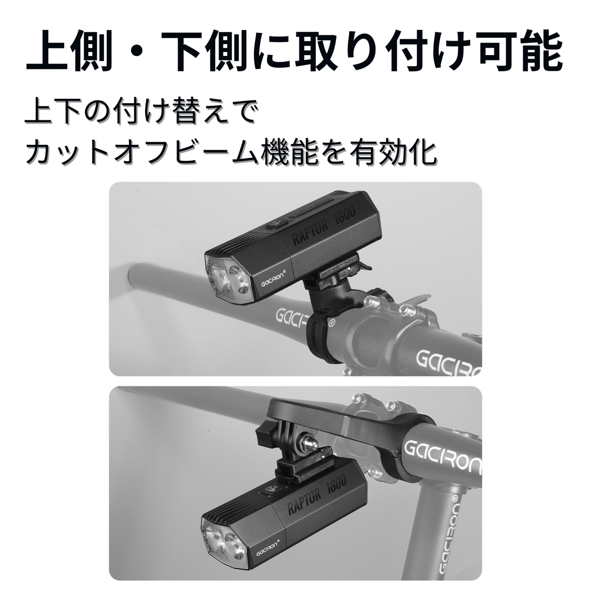 Gaciron(ガシロン)フロントライト Raptor-1800 Gaciron(ガシロン)フロントライト Raptor-1800