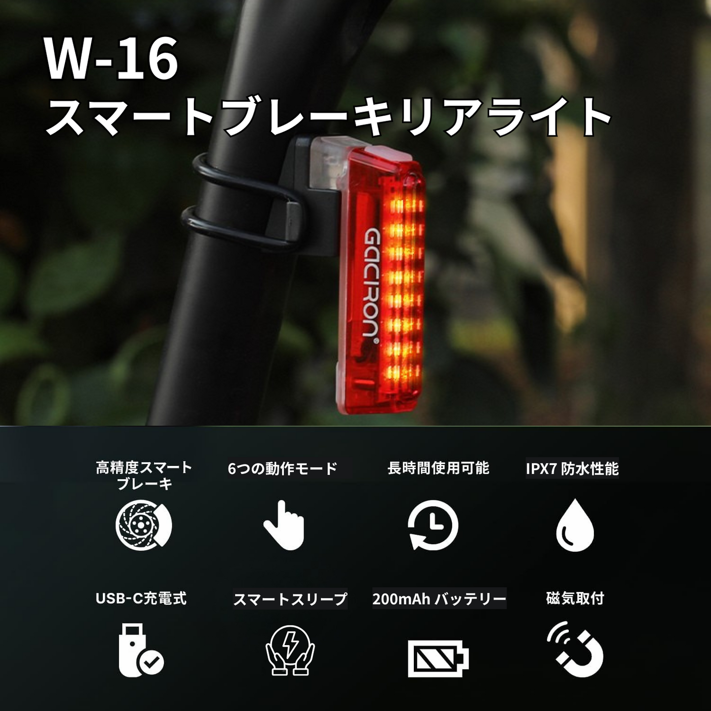 Gaciron（ガシロン）リアライト W16